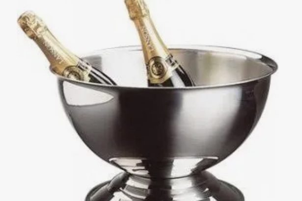 vasque inox champagne ou punch et pour traiteur ou restaurateur ou réception à Pau-64