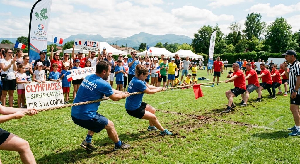 tir a la corde pour olympiade jeu d'équipe cse 64